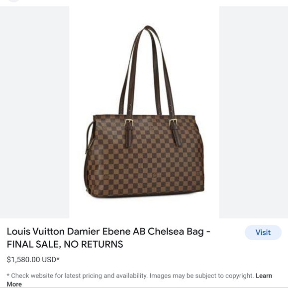 Louis Vuitton chelsa Damier satchel - Picture 10 of 11